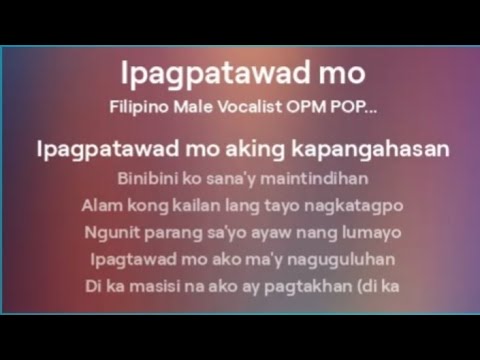 Ipagpatawad mo ( REVISE VERSION created by jam jamias)