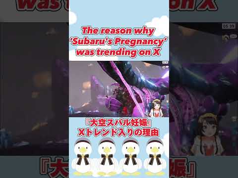 The Reason Why “Subaru’s Pregnancy” Was Trending on Twitter[Hololive/EngSub/JpSub] #shorts