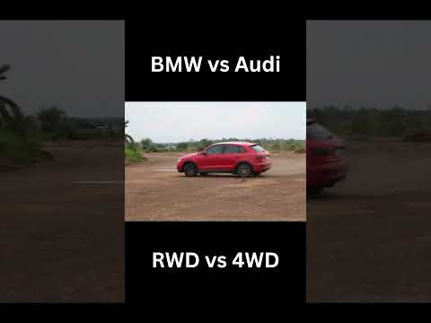 BMW RWD vs Audi Quattro #4wd #rearwheeldrive