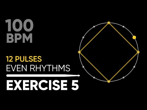 Coordination for drummers • Triplets Exercise 5 • 100 BPM