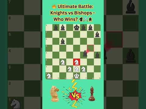 🔥 Ultimate Battle: Knights vs Bishops–Who Wins ♞⚔️♝#pragg #gukesh #hikaru #magnuscarlsen #learnchess