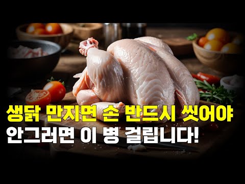 생닭 만지면 손 반드시 씻어야 합니다! 안그러면 이병 걸립니다