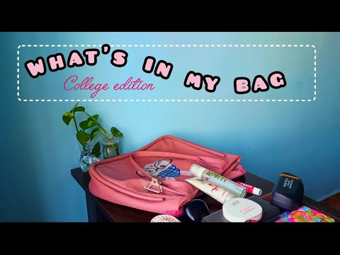 🧸ྀི|•What's in my bag 🛍️•| (˶˃ ᵕ ˂˶) |•Aesthetic•|  COLLEGE EDITION˚˖𓍢ִ໋🌷͙֒✧˚.🎀༘⋆