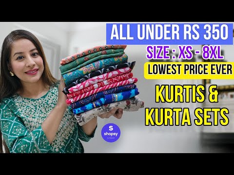 10 Best Kurti/Kurta Haul Starting 199😯 Shopsy Kurta Tryon Haul 😯Sequence & Embroidery Special