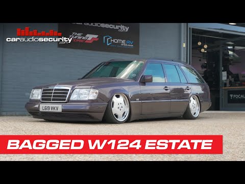 Classic Mercedes W124 Estate on Air Ride Suspension + Air Lift Management | Car Audio & Security