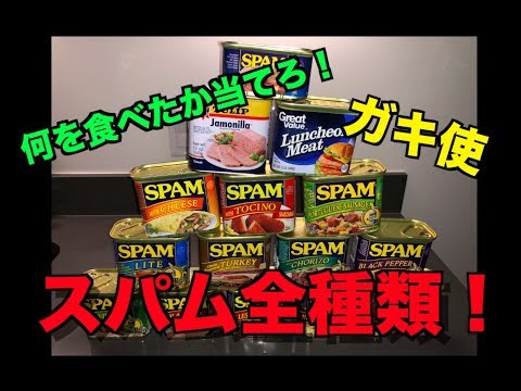 【スパム】ハワイのスパム全種類買ってみた！