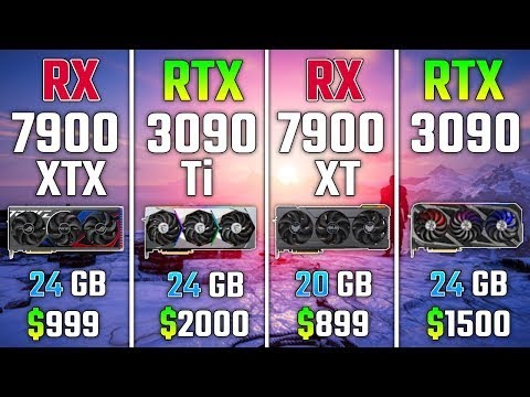 RX 7900 XTX vs RTX 3090 Ti vs RX 7900 XT vs RTX 3090 | Test in 7 Games