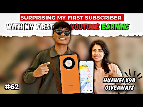 I Gifted HUAWEI HONOR X9B 📲 to my first subscriber 💚😍