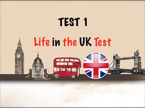 🇬🇧 Life in the UK Test 2017 - Citizenship Test Free Practice-TEST 1 📚