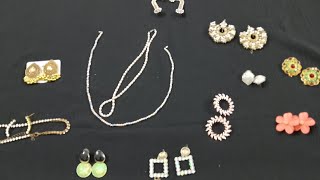 my beautiful jewelry studs and earrings collection || trending jewelry collection 2025