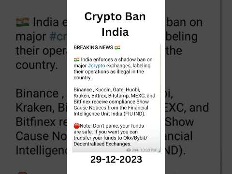 Crypto news today India #shorts #news #shortsvideo #bitcoin #india