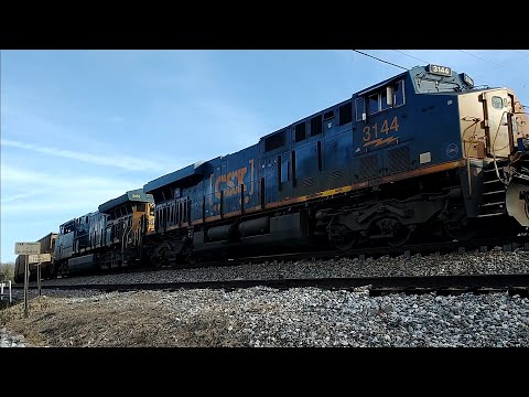 CSX coal train Ringgold GA Christmas Eve 2023