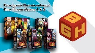 Boardgame Heaven Unboxing 60: Dice Throne Season 1 & 2 (Roxley Games)