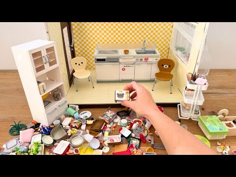 Cutest mini kitchen set installation ⭐️ Rilakkuma ⭐️ Re-ment ⭐️ ASMR