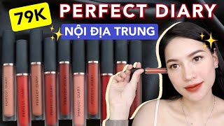 ❤️REVIEW❤️ SON KEM LÌ NỘI ĐỊA TRUNG PERFECT DIARY GIÁ RẺ CHỈ 79K | Chất lượng khó tin ❗️