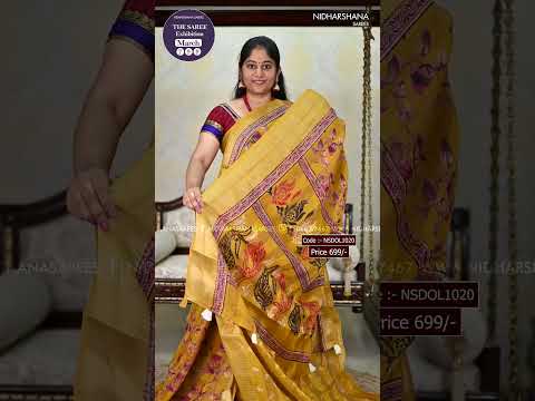 Price: 699/- | Code:- NSDOL1020 | Chanderi Cotton with Zari Border Saree | #chandericottonsarees