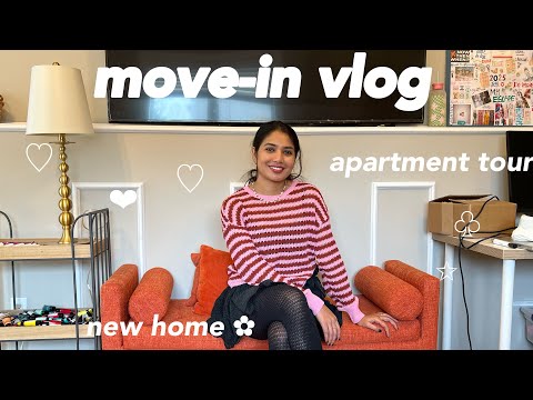 Moving into a New Apartment ! 🤍 ! Apartment tour, unpacking, living alone, New iPhone 16 Pro 📱