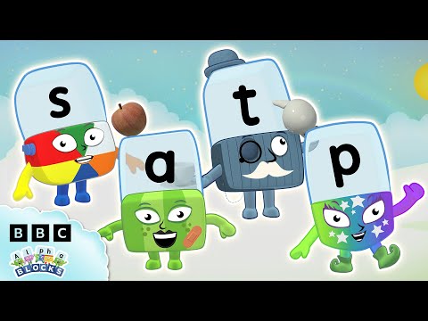 S A T P - Back to Basics | Easy Reading for kids | Learn to Read | Alphablocks