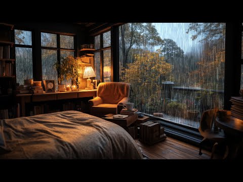 The Sound of Rain that Puts You to Sleep Comfortably | Night Rain For Sleeping, Study, Relax, ASMR