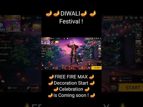 Free Fire Max 🪔DIWALI 🪔 Decoration #ff #freefire #garenafreefire #diwalievent #diwalieventfreefire