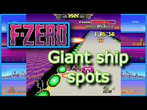 F-Zero (SNES) - "Giant ship" shortcuts, hidden spots and glitches