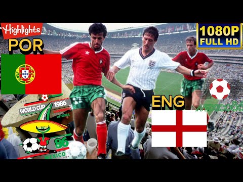 PORTUGAL vs ENGLAND 1-0 / WORLD CUP MEXICO 1986 / Full HD 1080p.