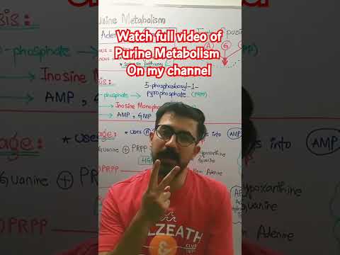 Purine Metabolism Watch complete video on my channel #science #biology #doctor #medicalstudent #neet