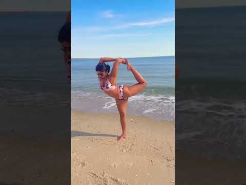 Beach yoga poses #yoga