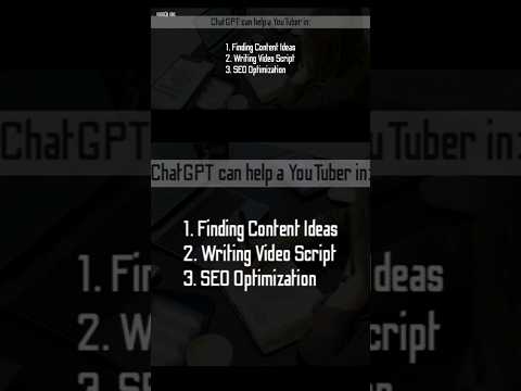 Content Idea, Video Script and SEO Optimization #writescript #seo #tags #creatortools #chatgpt #idea