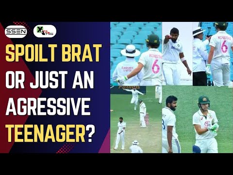 Young Konstas ill behaves with Bumrah on field! Did he trigger Bumrah’s anger? | BGT 2024-25