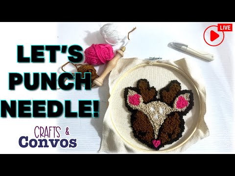 Crafts & Convos | Let's Punch Needle a Mug Rug | Beginners