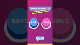 Choose one Button...! Boys vs Girls Challenge Part 3 #chooseone #chooseonebutton #boysvsgirls #short