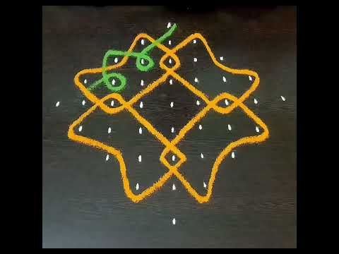 easy sikku Kolangal | #9dotsmuggulu #9dotssikkukolam   #simplemelikalamugguluwithdots #nelikolam