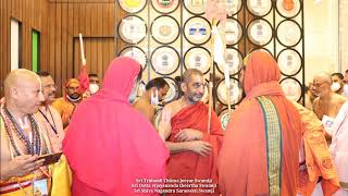 His Holiness Sri Chinna Jeeyar Swamiji Honoured to His Holiness Sri Shiva Nagendra Saraswati swamy