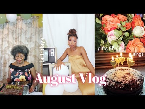 AUGUST VLOG |My mum & I's birthdays, hauls & gifts, seeing friends, photoshoot & more| S.A YouTuber