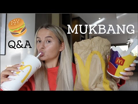 Q&A MUKBANG 🍔🍟 | BOYFRIEND ARGUMENTS, OUR CATS, DEALING WITH SOCIAL MEDIA ❤️ | MOLLYMAE