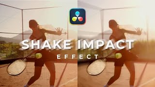 Impact Shake Effect in Davinci Resolve