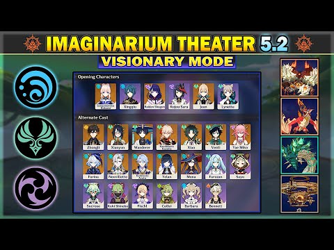 Imaginarium Theater 5.2 - Visionary Mode, 10 Stars - Hydro, Anemo, Electro | Genshin Impact