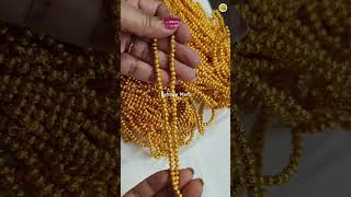 Jewellery making materials | Golden micro plated beads for beginners | 73046 59727