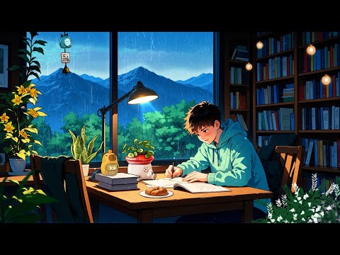 Rainy Day ☔ Chilling Your Mood 🎧 Chill Lo-fi Hip Hop to Study / Relax / Work 🌲 Daily Work Space