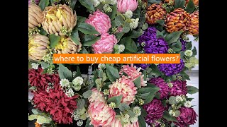 where to buy cheap artificial flowers from China