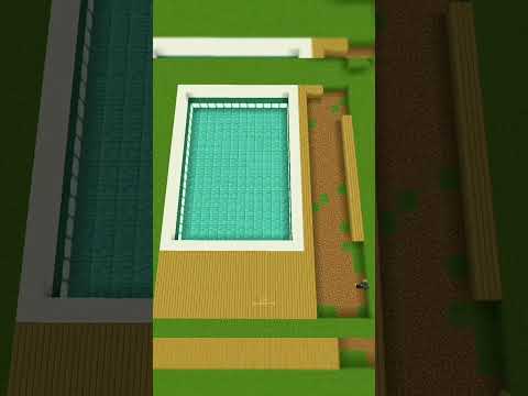 Minecraft Swimming Pool🏊 #shorts