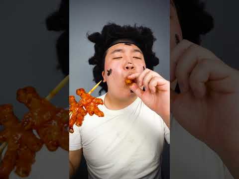 Fire Noodles, Rose Mara Tteokbokki, spicy chicken feet Funny Mukbang #shorts