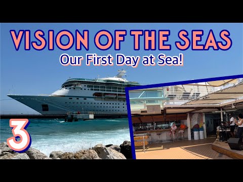 Vision of the Seas: Sea day activities, Schooner bar, & exploring the ship! | PART 3