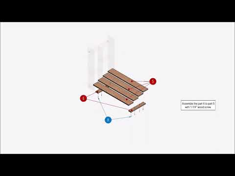 Folding wall table plan