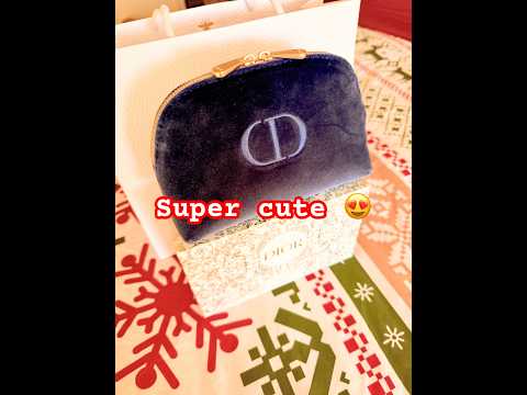 UNBOXING: Christian Dior Velvet Pouch Bag #dior #makeup #diorshow #unboxing #luxe #luxury #diorbag