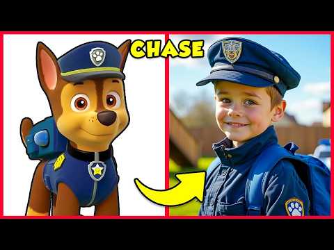 Paw Patrol Characters as Humans 😱 + Guess The Voice Quiz 🥰Chase👮Marshall👩‍🚒Skye👷Rocky💚