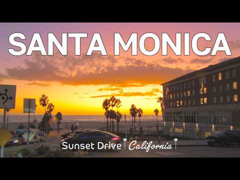 Driving Santa Monica Blvd: From Century City to the Beach at Sunset