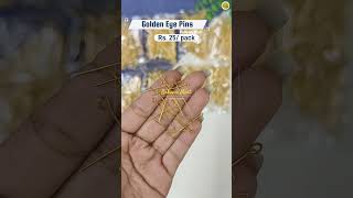 ज्वेलरी मटेरियल | Golden Eye-pins | Jewellery making material | 73046 59727 | #short