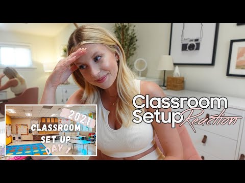 CLASSROOM SET UP | Reacting To My FIRST Classroom Set Up Videos